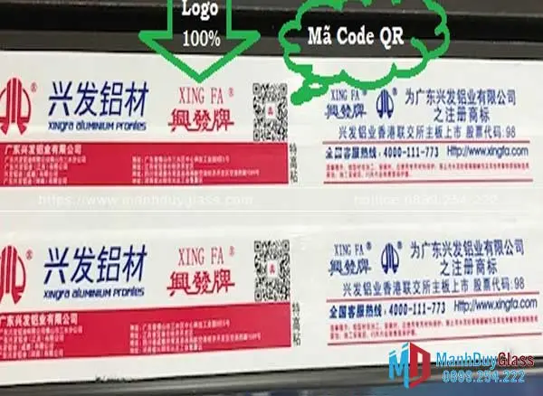 Cách Phân Biệt Cửa Nhôm Xingfa Chính Hãng