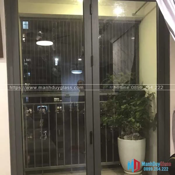 Cửa mở xếp trượt nhôm Xingfa 2 cánh