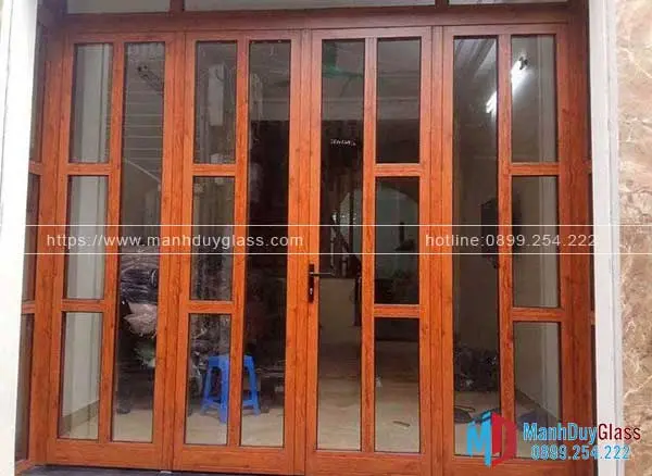Cửa nhôm giả gỗ thân thiện môi trường I