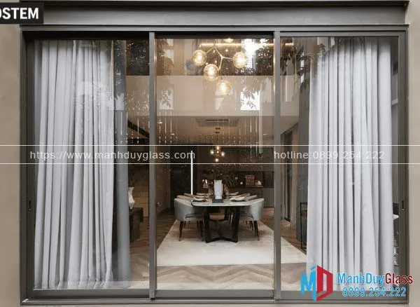 Cửa nhôm kính phong cách hiện đại