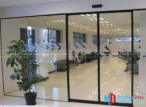 Cửa nhôm kính mở lùa tự động