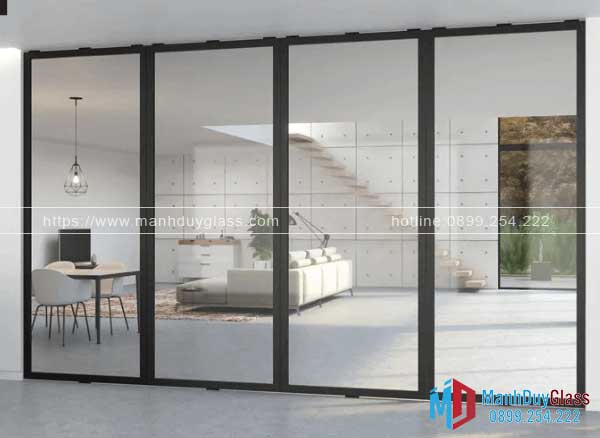 Cửa nhôm kính phòng khách
