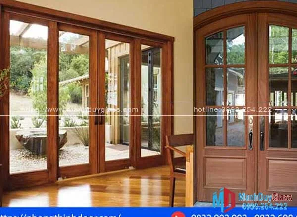 Kính cường lực cửa phòng ngủ