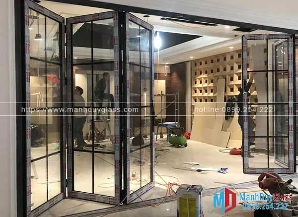Thi công cửa nhôm kính tại công trình