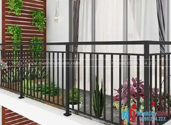 Lan can ban công hiện đại