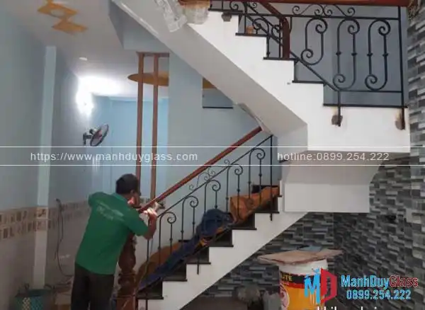 Quy trình làm việc cầu thang sắt nghệ thuật