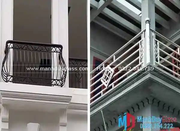 Lan can sắt nghệ thuật và inox