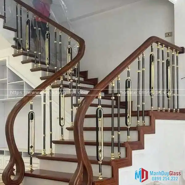 Thi công cầu thang sắt mỹ thuật hiện đại